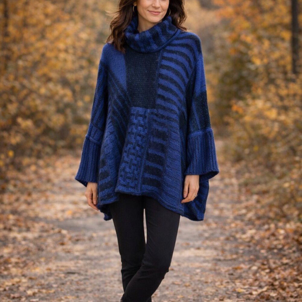 NWT Caamano Dolman Turtleneck Alpaca Sweater 1SZ